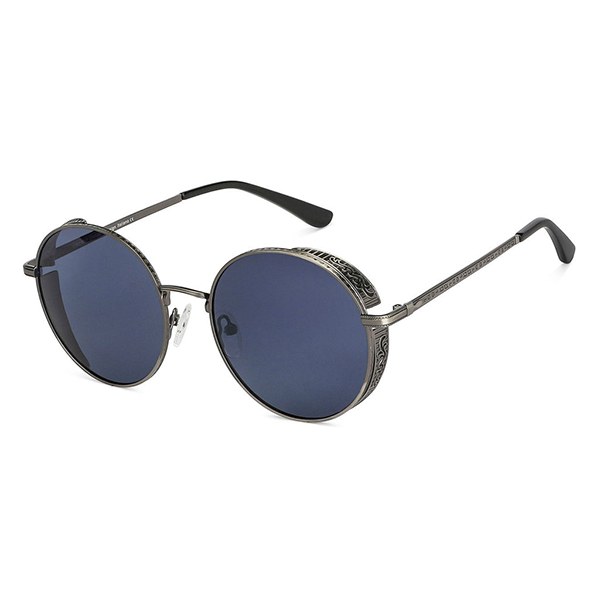 Lentes de Sol Redondos Gunmetal